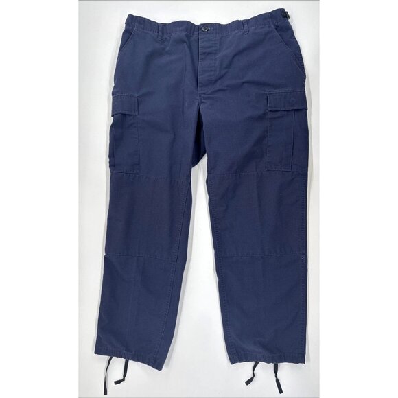 Propper Cargo Pants Mens XL 42x31 Blue Tactical Paratrooper Ripstop Utility Y2K - Picture 1 of 16